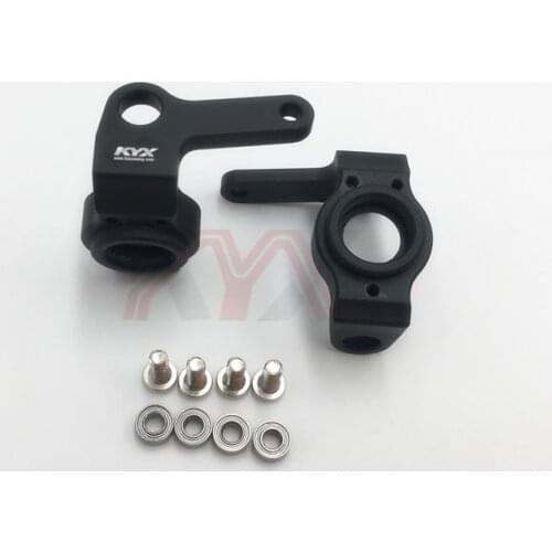 KYX 1/10 RC Rock Crawler New CNC Machined Steering Kuckle for Axial SCX 10 II Bearing Mount
