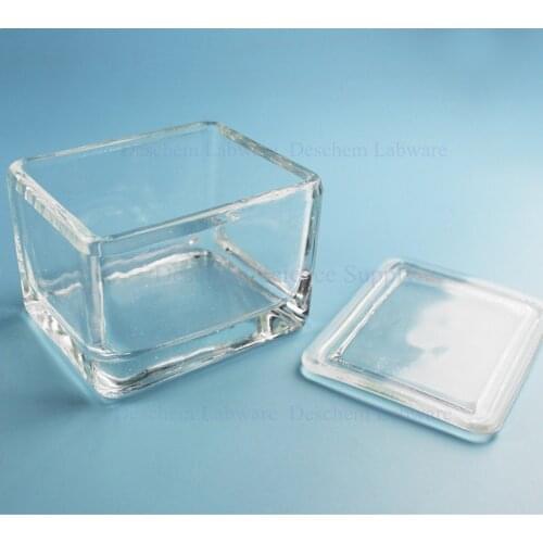 Laboratory Glass Coplin Staining Jar With Cover,20-Slides Type