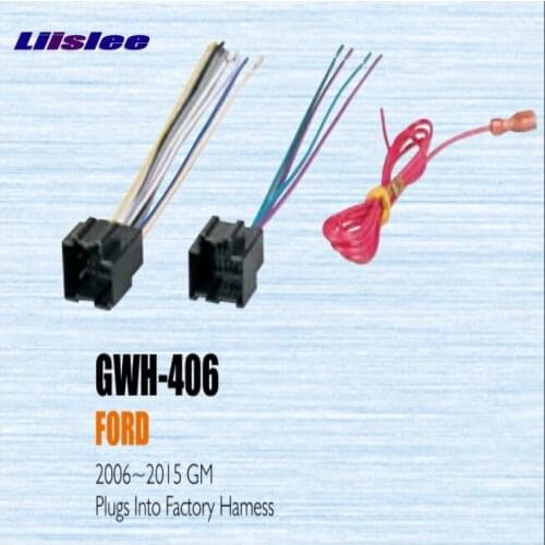 Liislee Plugs Into Factory Harness For GM 2006~2013 Radio Power Wire Adapter/Aftermarket Stereo Cable/Male DIN To ISO