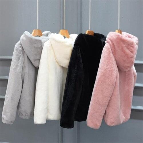 MLUOLANC Fur Coats With A Hood