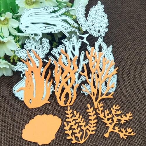 Sea creatures lace card Metal Cutting Dies Stencils For DIY Scrapbooking Decorative Embossing Handcraft Die Cutting Template