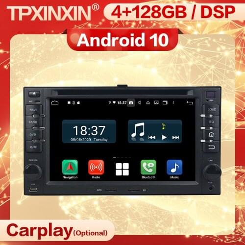 4+128G Carplay 2 Din Android 10 Multimedia Stereo Receiver For KIA Cerato Wifi GPS Navigation Video Radio Audio Player Head Unit