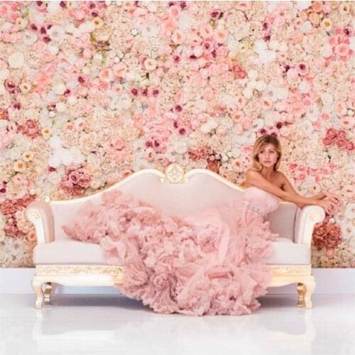 New 40X60cm Artificial Silk Flower Wall Panel White Flowers Hydrangea Wedding Decoration Wedding Party Backdrop Decor 12pcs/lot