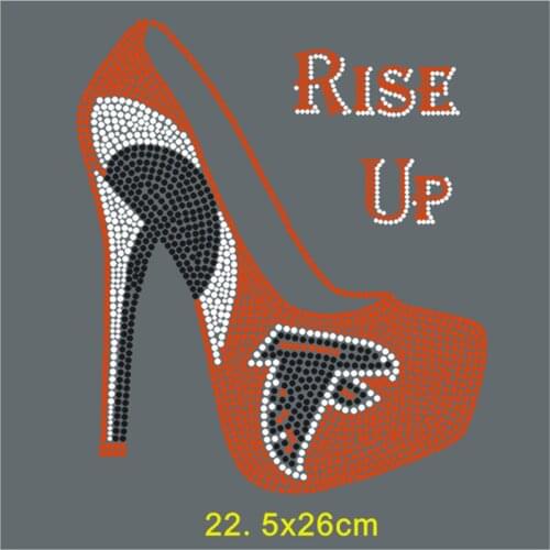 SINUAN Rhinestone Transfer Patterns Hot-Fix Motif Rhinestones High Heels Clothes Stickers Diy T-Shirt Patches Felt Decoration
