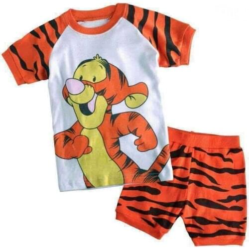 Baby Girls Pajamas Set Kids 2pcs Tshirt+Pant Clothes Suit Children Sleepwear Pyjamas Boys Homewear Cotton Child Pijama Inflantil