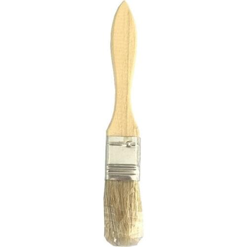 Outdoor kitchen BBQ barbecue fine pig hair wooden handle brush practical