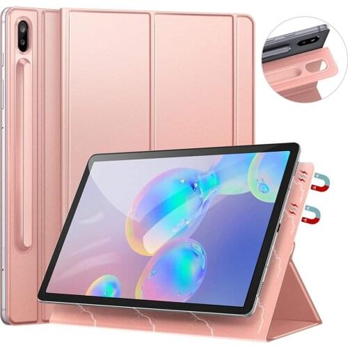 Strong Magnetic Adsorption Case For Samsung Galaxy Tab S6 10.5" 2019 SM-T860 T865 Smart Cover Folio Slim Lightweight Stand Shell