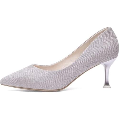 Pointed Toe Stiletto Single Shoes, Set Foot Solid Color WomenS Shoes, Waterproof Platform WomenS Shoes