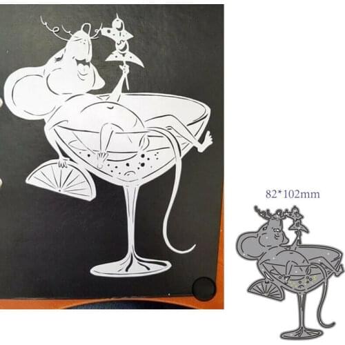 Cozy Mouses Metal Cutting Dies Stencil Scrapbooking Embossing Paper Card Making