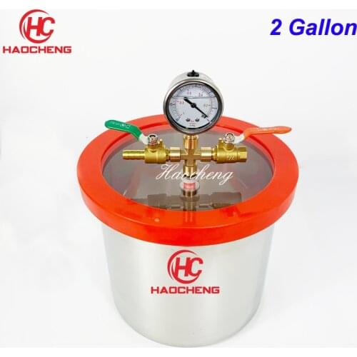 Free Shipping 2 Gal (8L) Stainless Steel Vacuum Chamber 22cm*20cm Degassing Chamber