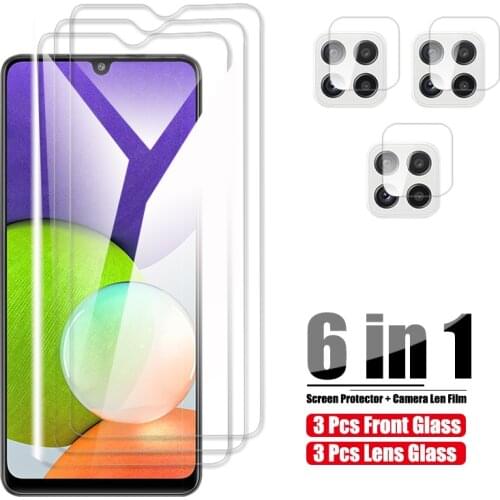 For Samsung Galaxy A22 Tempered Glass 4G / 5G Protective Glass For Samsung A22 Screen Protector On Galax A 22 Camera Lens Film