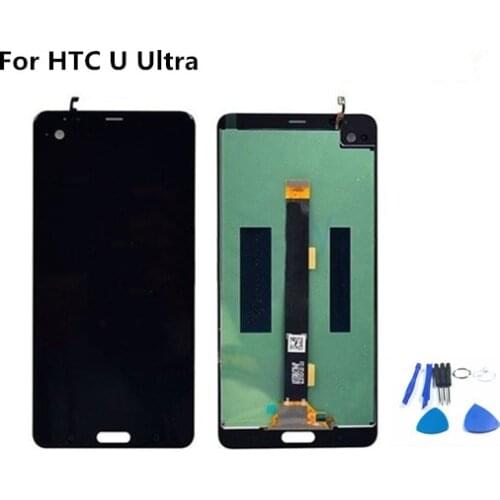100% Tested LCD Display For HTC U Ultra Touch Screen Digitizer LCD Display Touch Panel Assembly For HTC U Ultra Ocean Note