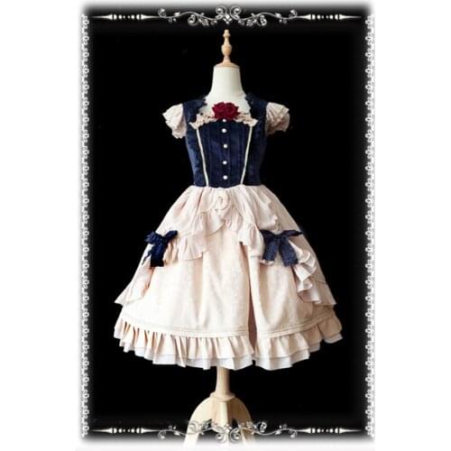 2020 Lolita original JSK BaiXueJi Snow Princess dress lovely kawaii loli Uniform Halloween Christmas outfit in stock