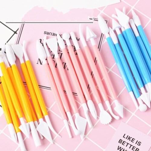 8Pcs/set Plastic Clay Sculpting Set Wax Carving Pottery Tools Carving Sculpture Shaper Polymer Modeling Handicraft Clay Tools