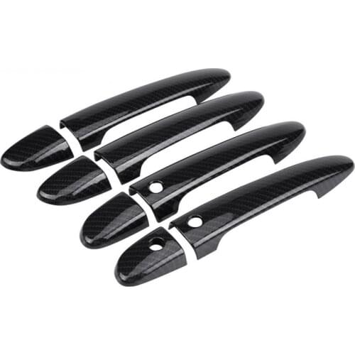 8 pcs Car Carbon Fiber Style Door Handle Cover Trim for Mazda CX-5 - Car Styling