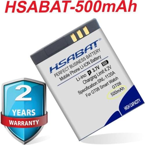 Top Brand 100% New 500mAh Battery for Smart Watch Smart Watches GT08 in stock