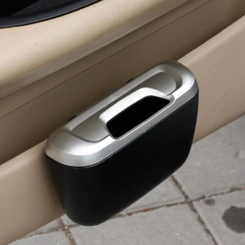Car Mini Trash Holder Attractive Garbage Bin Rubbish Storage Box Container Trash Can With Lid Garbage Dust Case Car Accessories