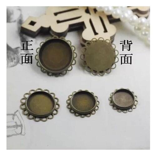 Free shipping!! Copper plating pendant base 18mm Cabochon Setting base pendant Blanks