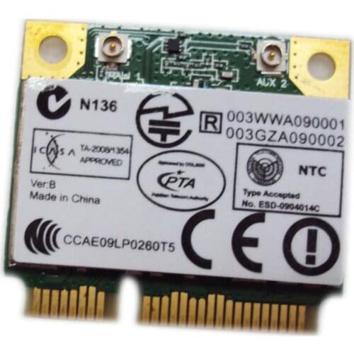 Half mini Atheros AR5B93 mini pci-e wireless card 802.11n a/b/g/n 150Mbps network card WIFI card ar9283