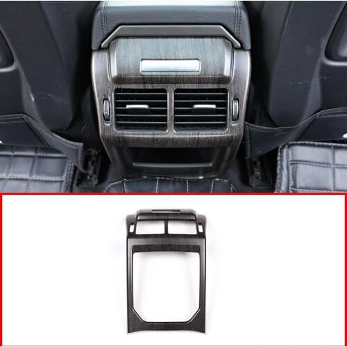 Oak Wood Colour Car Interior Rear Row Air Conditioning Vent Frame Trim For Land rover Range Rover Evoque 2014-2019 Accessory