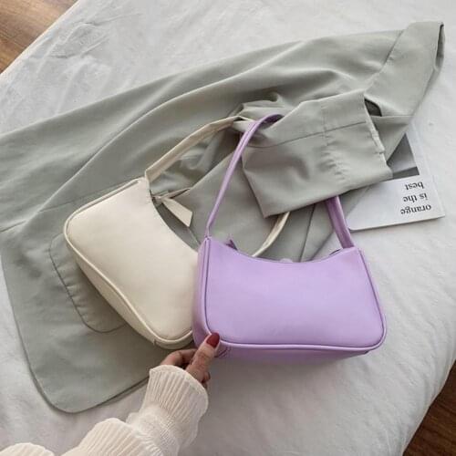 Elegant Fashionable Women Shoulder Bag Handbag Zipper Design Anti-falling Women Cute Underarm Sling Office Bags for Travel