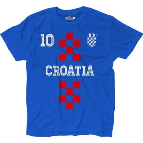 T Shirts Men Summer Print Casual T-Shirt Men Brand T-Shirt National Sporty Croatia 10 Soccers Sports European Scudo Cool Tops