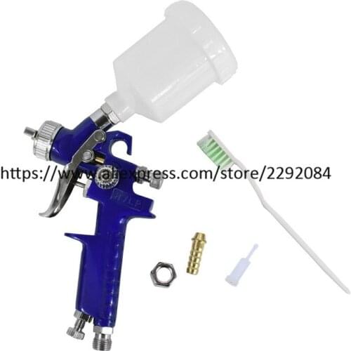 H-2000 0.8MM 1.0MM Nozzle Professional HVLP Spray Gun Mini Air Paint Spray Guns Airbrush For Painting Car Aerograph