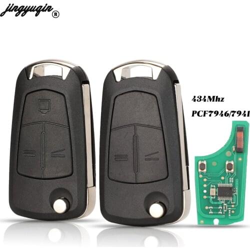 Jingyuqin 2/3 Buttons Flip Remote Folding Car Key Cover Fob Case Shell Styling Case For Vauxhall Opel Corsa Astra Vectra Signum