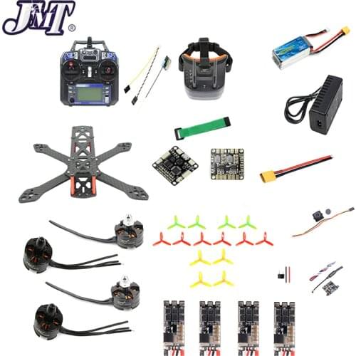 JMT DIY T220 220mm FPV Racing Drone RTF with Flysky S-i6 Remote Controll F3 Flight Control 700TVL Camera 2204 2300kv 2-3s Motor