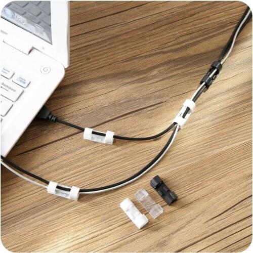 Cable Organizer Clips Cable Protector Desktop ABS Wire Manager Cord Holder USB Charging Data Line Winder