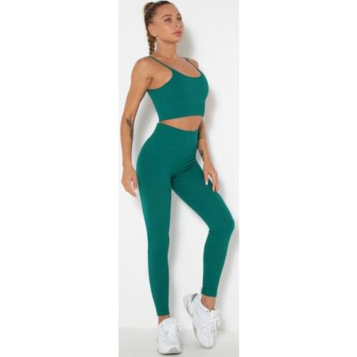 2 Piece Seamless Yoga Set Sport Outfit For Woman Sports Suit Gym Set Sports Bra Leggings Women Gym Clothing Fitness Tracksuit