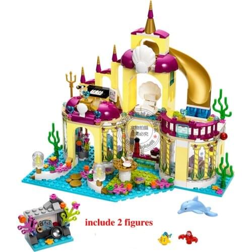 Girls Building Brick Block Toys Princess Undersea Castle Series Same as 4116 DIY Toys Girls Birthday Xmas Gift