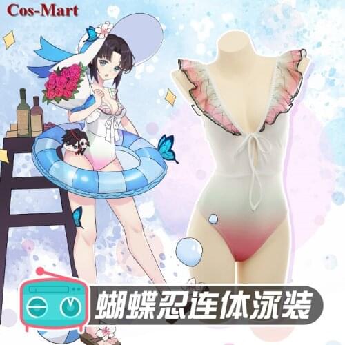 Anime Demon Slayer:Kimetsu No Yaiba Kochou Shinobu Cosplay Costume Sexy Sweet Swimsuit Activity Party Role Play Clothing S-XL