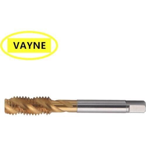 VAYNE HSSE Metric With Tin Spiral Fluted Tap M7 M8 M9 M10 M11 M12 X0.5 X0.75 X1 X1.25 X1.5 Machine Screw Fine Thread Taps