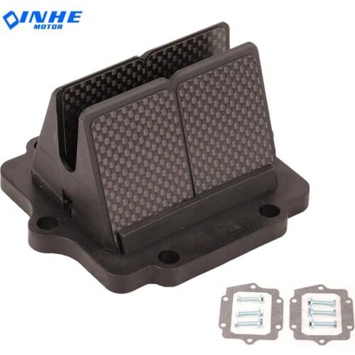 Motorcycle Carbon Fiber Reed Valve For KA.WASAKI KDX200 KDX220 Ninja KRR KRZ150 Ninja KRR ZX150 For VForce3 V313A All Year