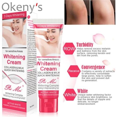 Women Vaginal Lips Private Part Pink Underarm Intimate Whitening Dark Nipple Bleaching Cream Skin Care Body Whitening Cream