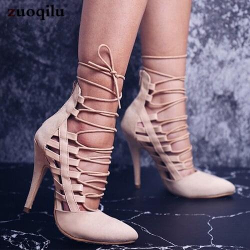 Sexy gladiator sandals women high heels sandales femme 2020 woman sandals summer shoes ladies sandals