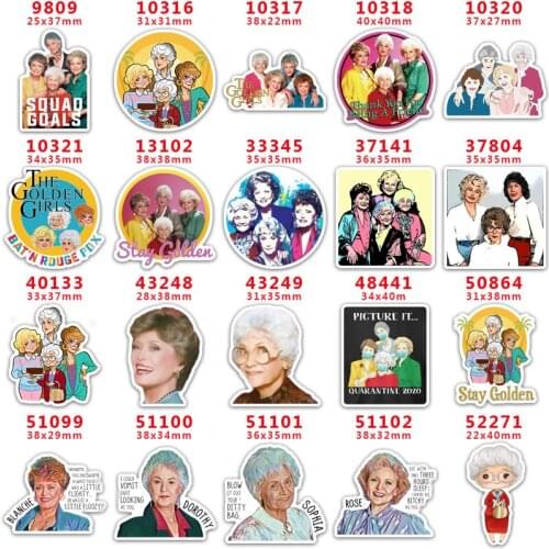 DIY Craft Supplies Sewing Accessories Cartoon Printed Planar Resins Mold 10 Pieces. PR-9809