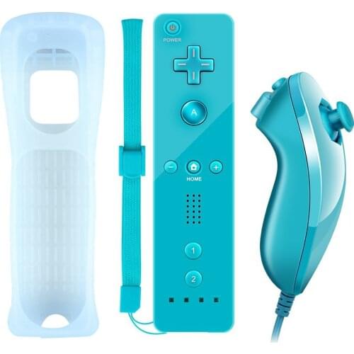 Nintend Wii 2 In 1 Wireless Controle Built In Motion Plus Remote Controller SYNC Gamepad Left Hand / Nunchuck Optiona r Wii G