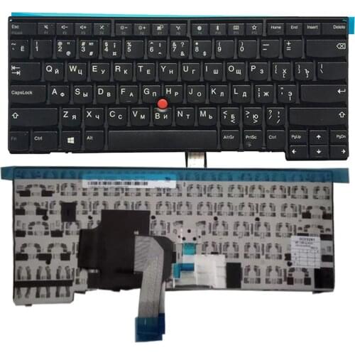Russian Keyboard for ThinkPad L440 L450 L460 T431S T450S E440 Black