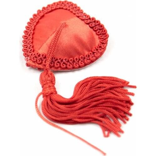 Self Adhesive Sexy Pasties Heart Shape Nipple Cover Women Reusable Nipple Stickers Tassels Breast Tape Petals