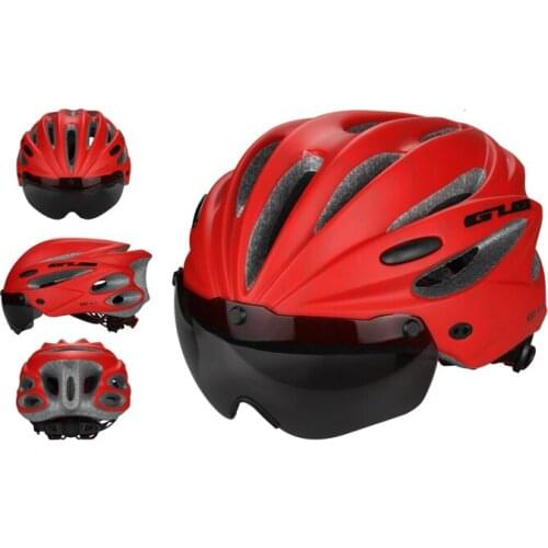 Gub K80 Plus Helmets With Adsorption Magnet Glasses Integrally Molded Mtb Road Bike Cap Men Safe Women Cycling Helmet
