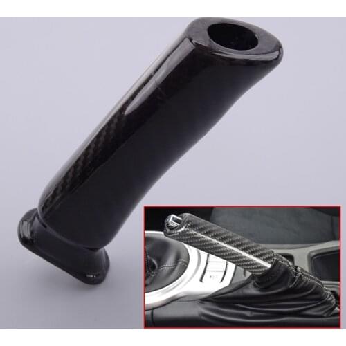 Carbon Fiber Black Car Replace Handbrake Grip Trim Cover fit for Subaru BRZ Toyota 86 2013 2014 2015 2016 2017 2018 2019 2020