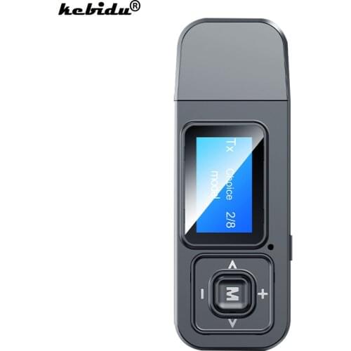 USB Bluetooth 5.0 Audio Transmitter Receiver LCD Display 3.5MM AUX RCA Stereo Wireless Adapter Dongle For PC TV Car Headphones