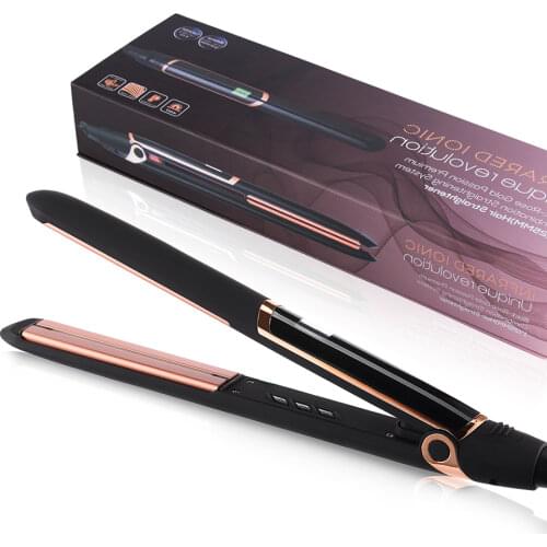 Infrared Straightener 2 in 1 Ceramic Hair Straighteners Curler 130-230℃ Fast Hair Straightener with LCD Display Curling Iron