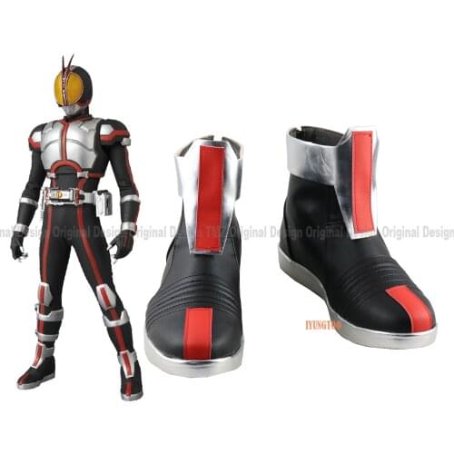 Masked Rider Kamen Rider faiz Anime Shoe Costume Prop Cosplay Shoes Boots