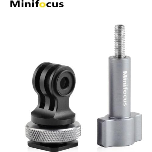 Minifocus Tripod Screw to DSLR Camera Flash Hot Cold Shoe Mount Adapter for GoPro MAX/8/7/6/5/4/3+/3 Hero 9 DJI OSMO Action