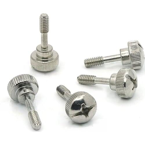 5/10/20Pcs 8#-32*20 American Standard Thumb Screw Partial Thread Computer PC Case Toolless Adjustment Screw Half Thread