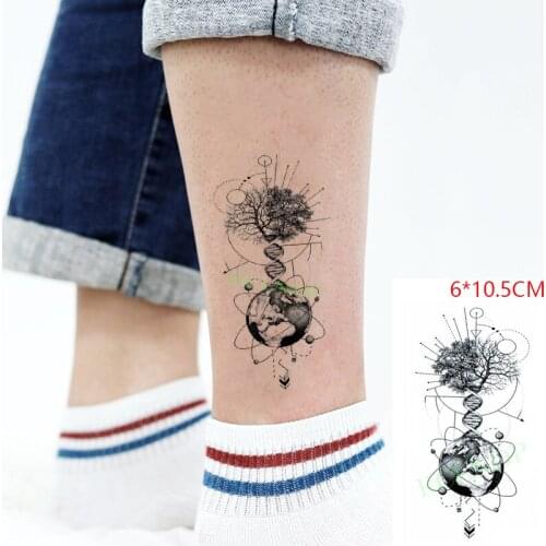 Waterproof Temporary Tattoo Sticker Planet Arrow Moon Circle Pattern Body Art Flash Tattoo Fake Tattoo for Women Men