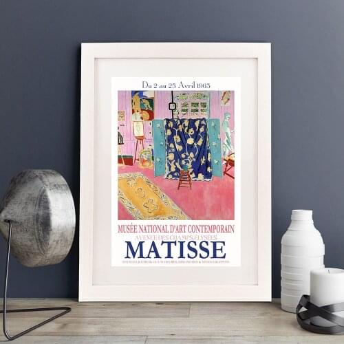 Matisse Exhibition Poster 1963 Museum Painting Canvas Prints Watercolors Bedroom Wall Art Picture Home Decoration Decor